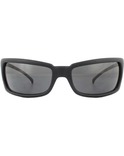 Arnette Wrap Matte Black Dark Grey Sunglasses