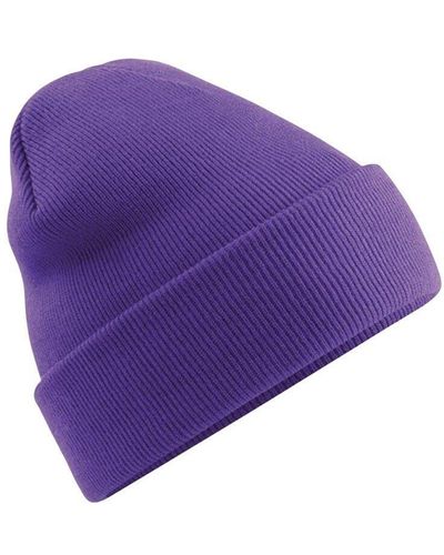 BEECHFIELD® Soft Feel Knitted Winter Hat - Purple
