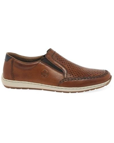 Rieker 'pronto' Slip On Shoes - Brown