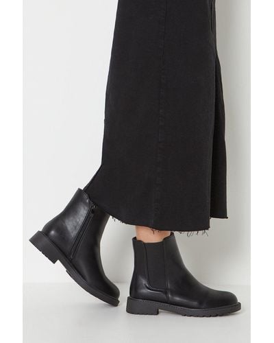 Oasis Jaque Chunky Chelsea Ankle Boots - Black