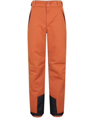 Mountain Warehouse Luna Ski Trousers Waterproof Taped Seams Winter Trousers - Orange