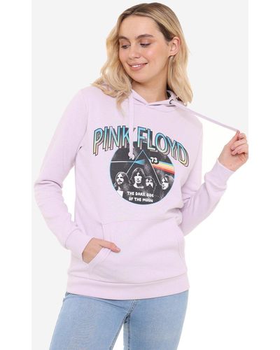 Pink Floyd Gradient Side Of The Moon Womens Pullover Hoodie - White