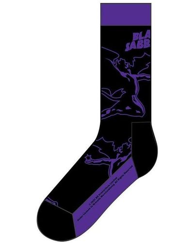 Black Sabbath Logo Socks - Blue