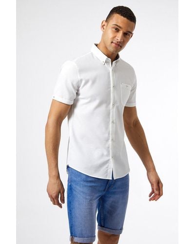 Burton White Double Pocket Shirt