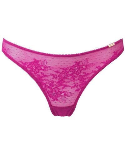Gossard Glossies Lace Thong - Pink