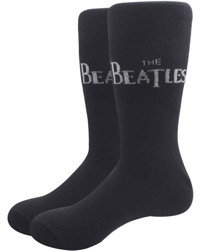 Beatles Drop T Logo Horizontal Socks - Black
