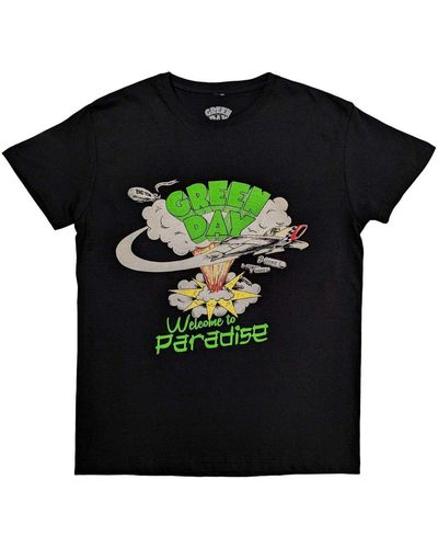 green day Welcome To Paradise T-shirt - Black