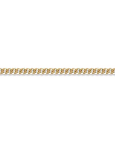 Jewelco London 9ct Gold Flat Curb 4.4mm Chain Bracelet, 8.5 Inch - Jcn037b - Metallic
