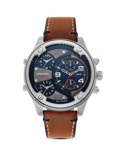 DIESEL Boltdown Stainless Steel Fashion Analogue Quartz Watch - Dz7424 - Blue