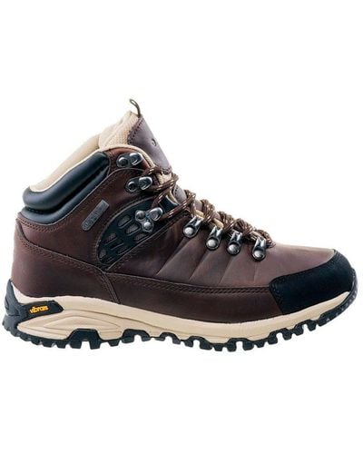 Hi-Tec Lotse Action Leather Walking Boots - Black