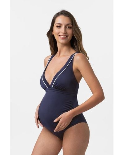 DORINA Monte Carlo Maternity Swimsuit - Blue