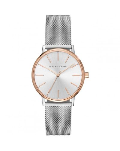 Armani Exchange Stainless Steel Fashion Analogue Quartz Watch - Ax5537 - White