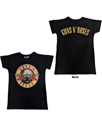 Guns N Roses Classic Logo Pyjama Top - Black