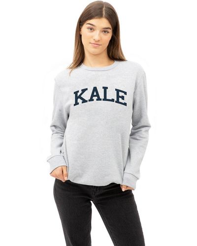 Sub_Urban Riot Kale Womens Slogan Crew Sweatshirt - White