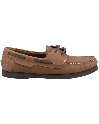 Hush Puppies Tan 'henry' Boat Shoes - Brown