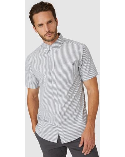 MAINE Mini Double Stripe Shirt - Grey