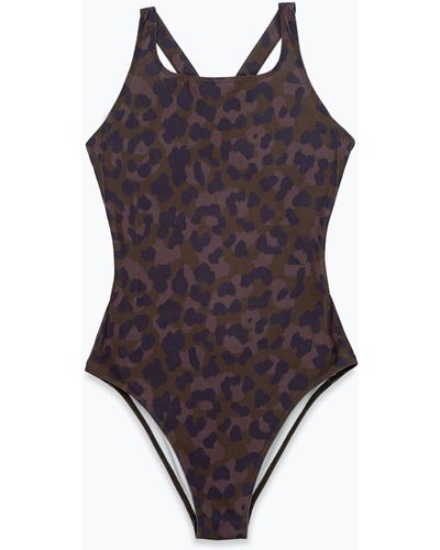 Hype Choc Cat Scribble Swimsuit - Purple