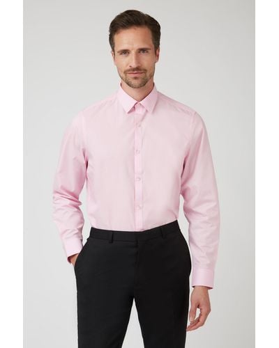 Limehaus Poplin Regular Fit Shirt - Pink