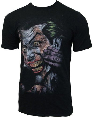 Dc Comics Don ́t Forget To Smile The Joker T-shirt - Black
