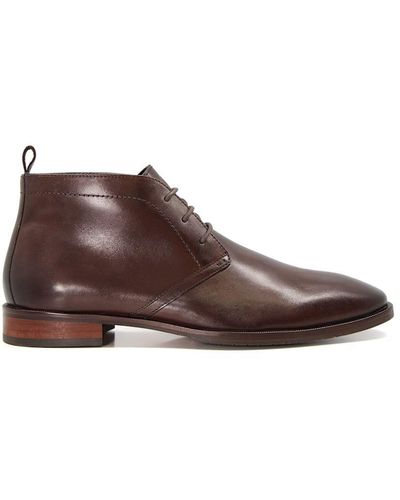 Dune 'mervin' Leather Lace Up Shoes - Brown