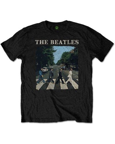 The Beatles Abbey Road Logo T-shirt - Black