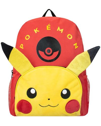 Pokemon Kids Backpack 3d Pikachu - Orange