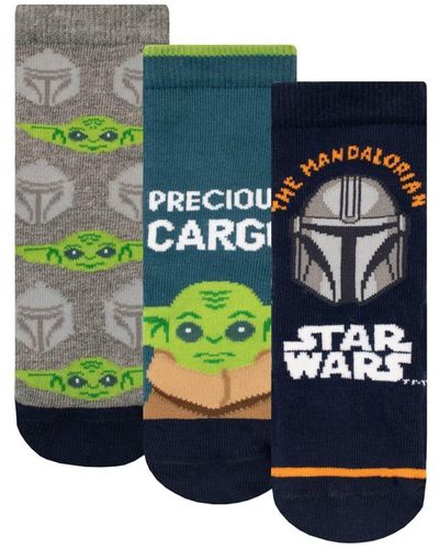 Star Wars Jedi Mandalorian And Stormtrooper Socks 3 Pack - Green