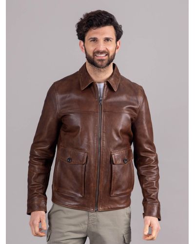 Lakeland Leather 'hesket' Leather Jacket - Brown
