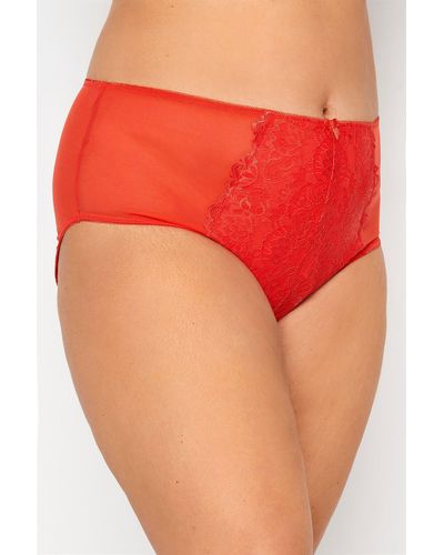 Yours Lace Briefs - Red