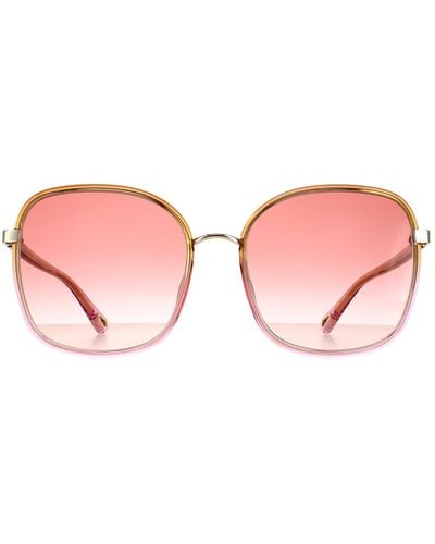 Chloé Square Yellow To Pink Crystal Fade And Gold Pink Gradient Ch0031s Franky