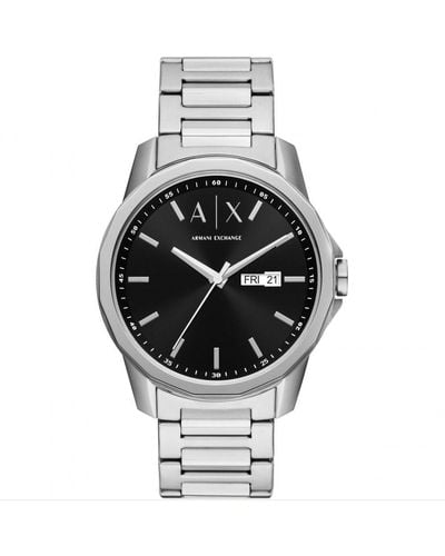 Armani Exchange Stainless Steel Fashion Analogue Quartz Watch - Ax1733 - Black