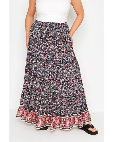Yours Maxi Skirt - Red