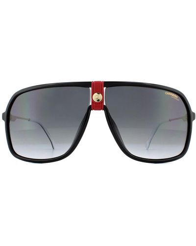 Carrera Aviator Gold Red Dark Grey Gradient Sunglasses