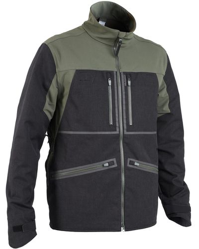 Solognac Decathlon Resist And Breathable Country Sport Jacket Wood 900 - Grey