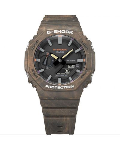 G-Shock G-shock Foggy Forest Series Plastic/resin Watch - Ga-2100fr-5aer - Grey