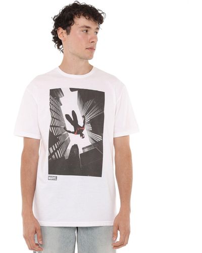 Marvel Spiderman Miles Morales Sky T-shirt - White
