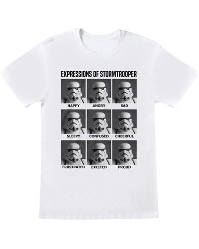Star Wars Expressions Of Stormtrooper T-shirt - White