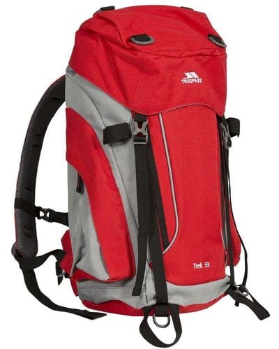 Trespass Trek 33 Rucksack/backpack (33 Litres) - Red