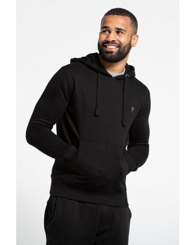 French Connection Cotton Blend Hoody - Black