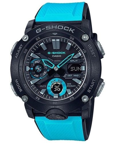 G-Shock G-shock Plastic/resin Classic Analogue Quartz Watch - Ga-2000-1a2er - Blue
