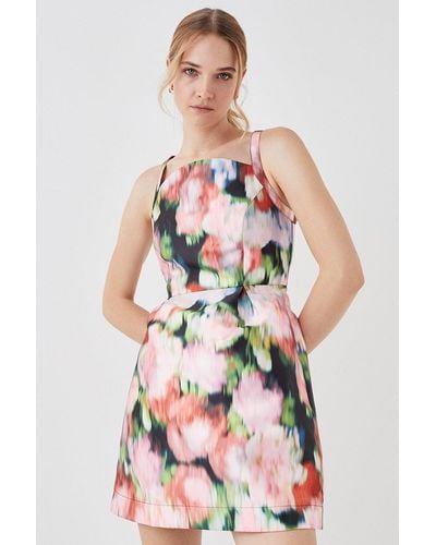 Coast Twill Mini Dress - Multicolour