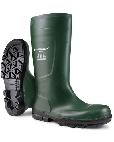 Dunlop 'work-it Full Safety' Safety Wellingtons - Green