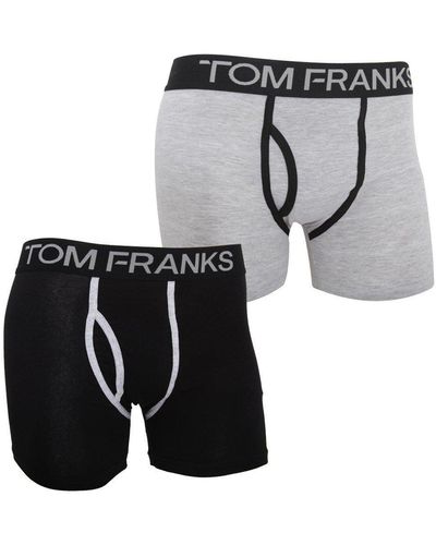 Universal Textiles Keyhole Boxer Trunks Shorts Pack Of 2 - Black