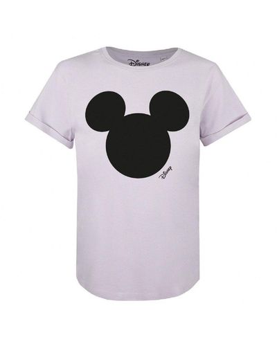 Disney Mickey Mouse Head T-shirt - Purple