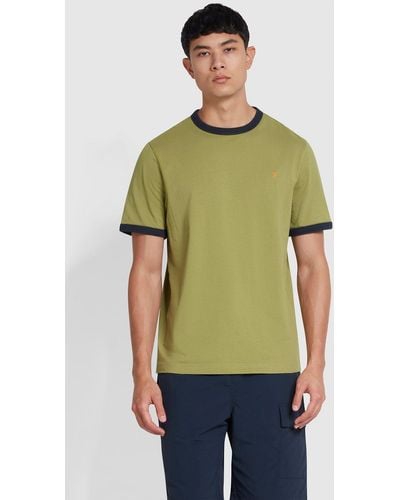 Farah Groves Ringer T-shirt Green