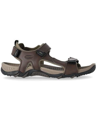 Trespass Barkon Leather Sports Sandals - Brown