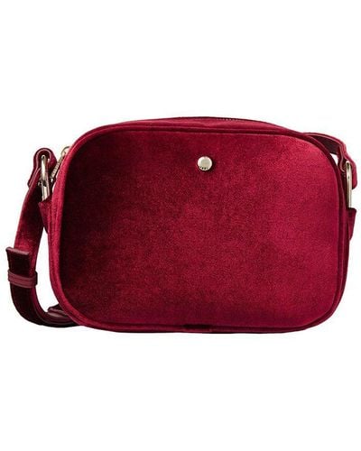 Fiorelli Beau Velvet Crossbody Bag - Red