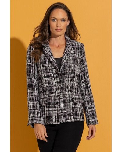 Klass Tailored Boucle Jacket - Grey
