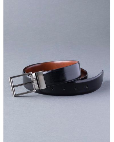 Lakeland Leather 'caldew' Double-sided Leather Belt - Grey
