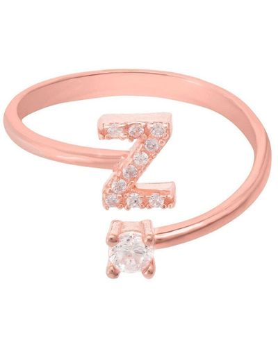 LÁTELITA London Initial Ring Rosegold Z - Pink